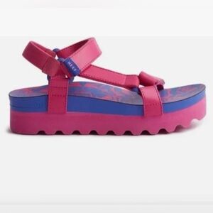 Reef Sanctuary Rem Hi Platform Sandals Size 7 Pink Aura